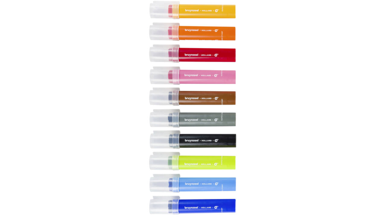 Stempelstift Bruynzeel Kids super set à 10 stuks assorti