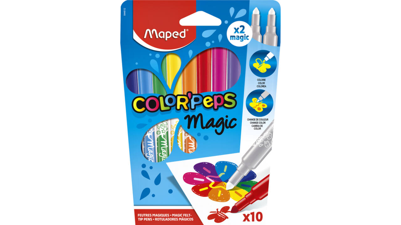 Viltstift Maped Color'Peps Magic set á 10 kleuren