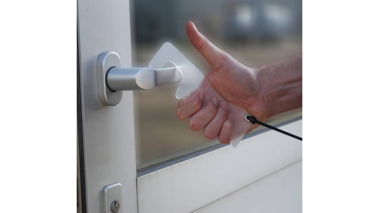 Deuropener Hands-Free Djois acryl transparant 4 stuks