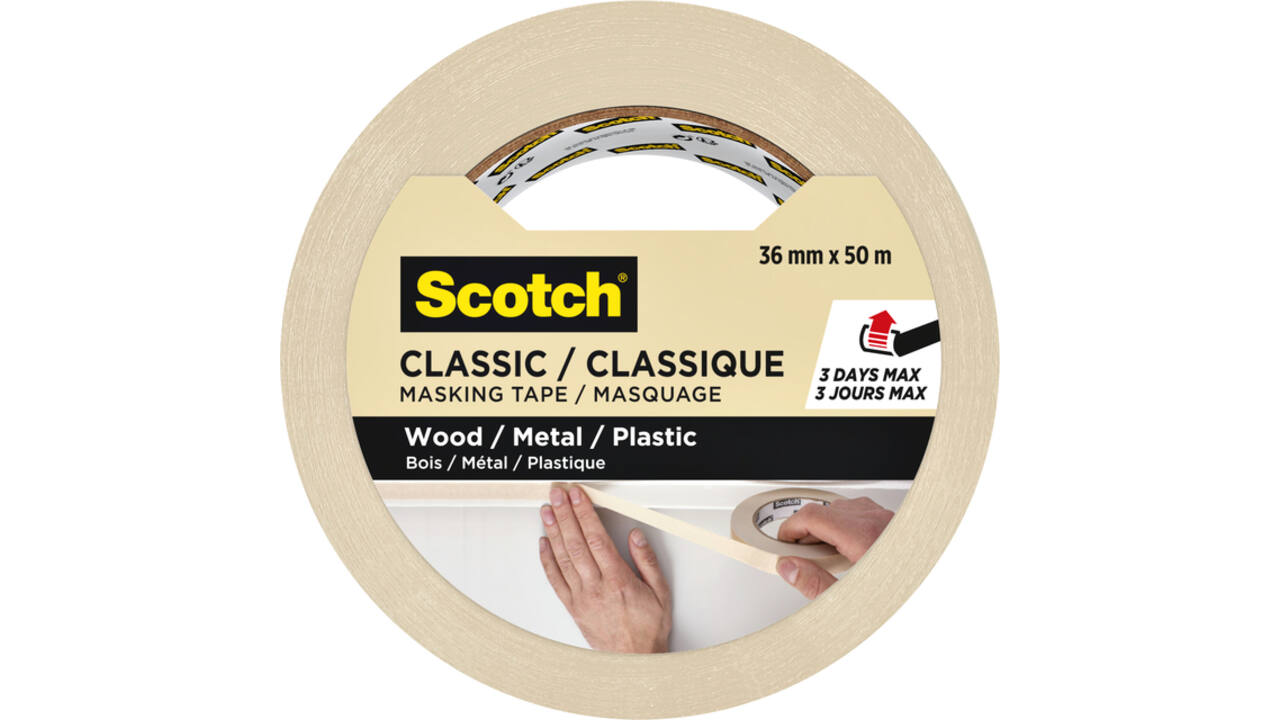 Afplaktape Scotch Classic 36mmx50m beige