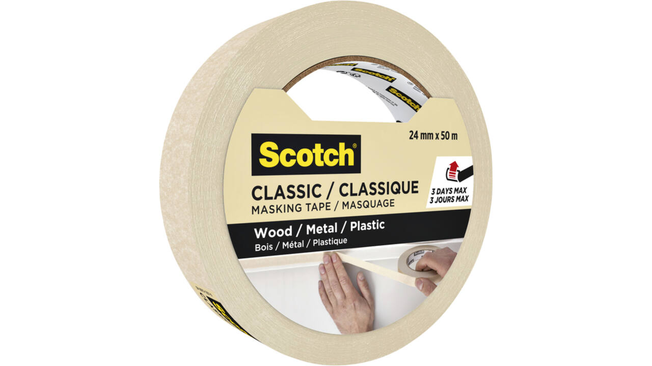 Afplaktape Scotch Classic 24mmx50m beige
