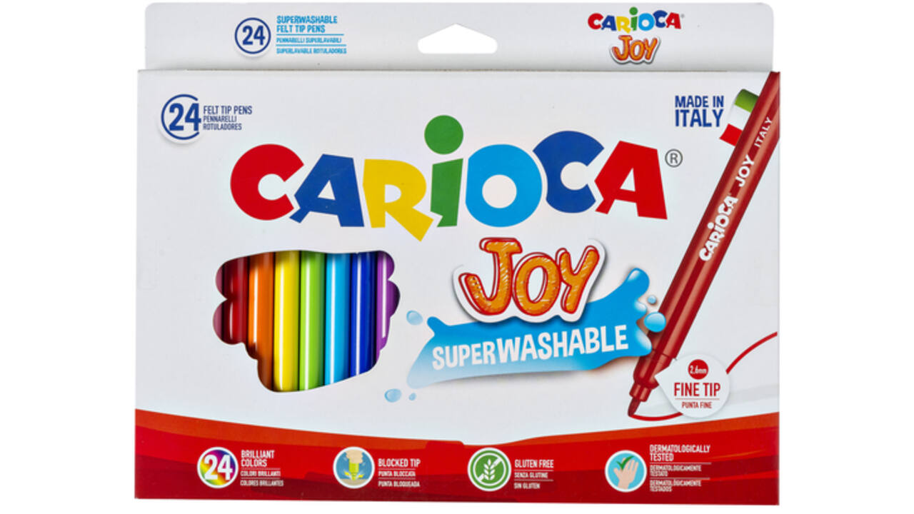 Viltstift Carioca Joy assorti set à 24 stuks