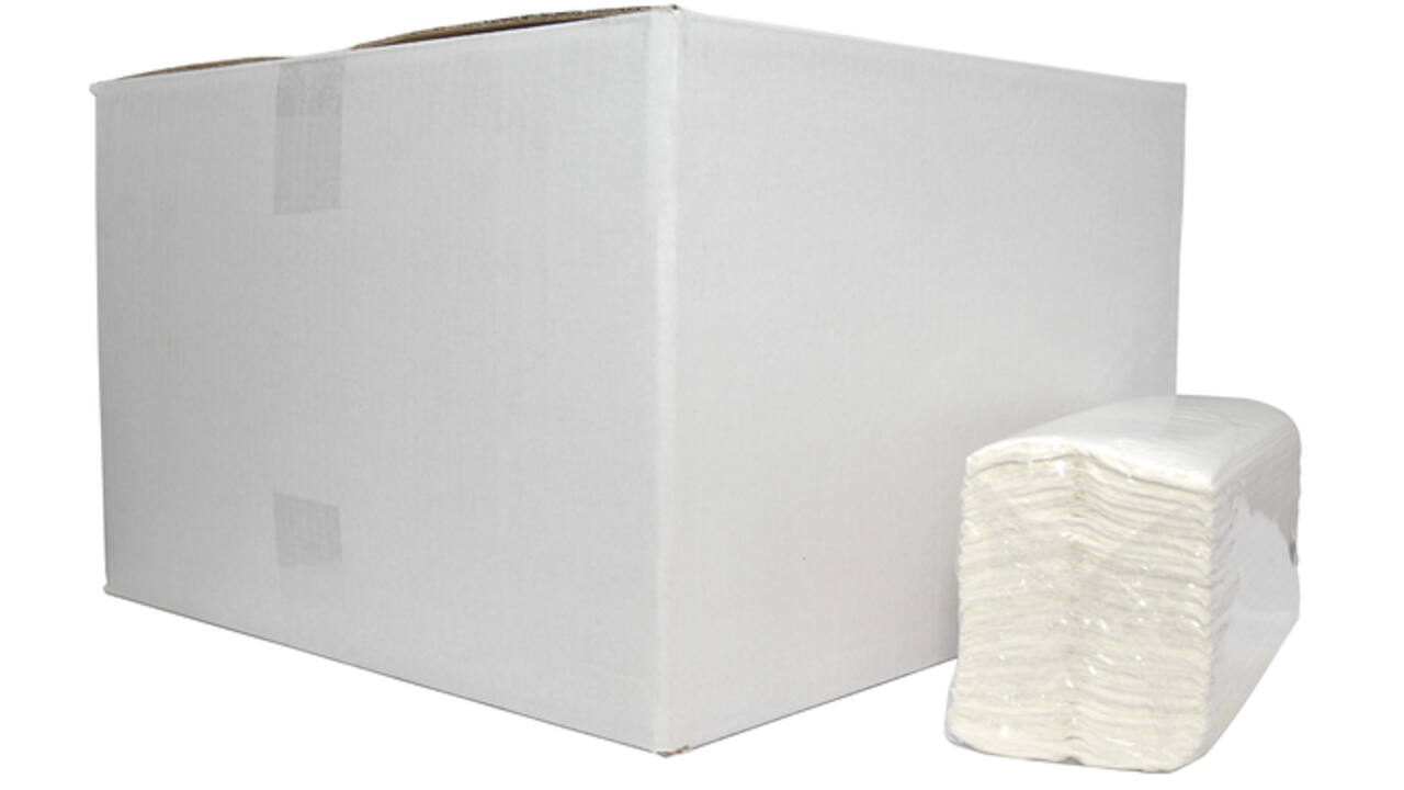 Handdoek Cleaninq C-vouw 2l 310x250mm 16x152st wit