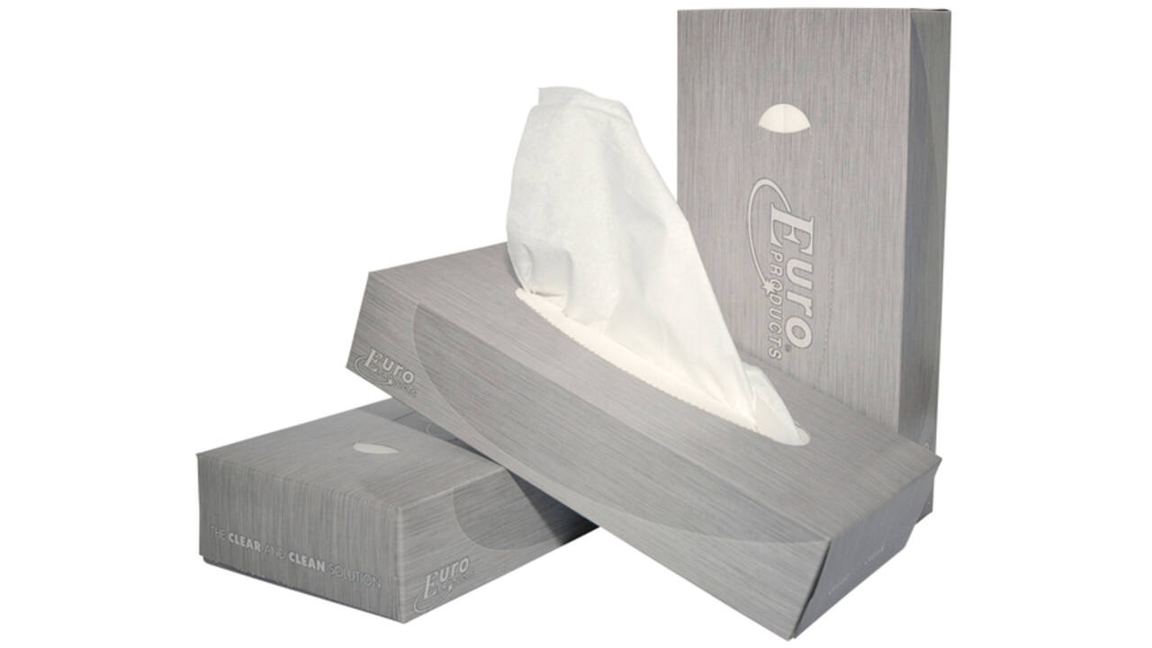 Facial tissue Euro Products 2l wit 140040