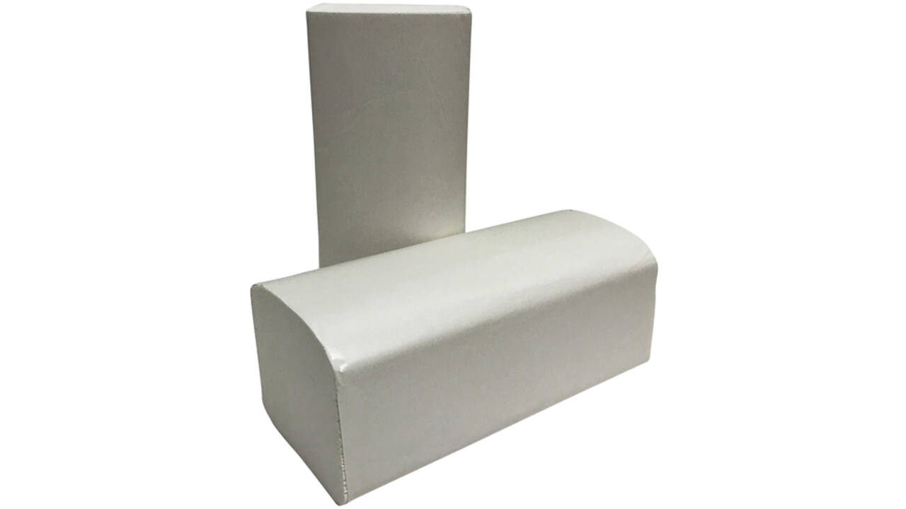 Handdoek Cleaninq H3 z-vouw 2-laags 240x210mm 20x160 vel wit