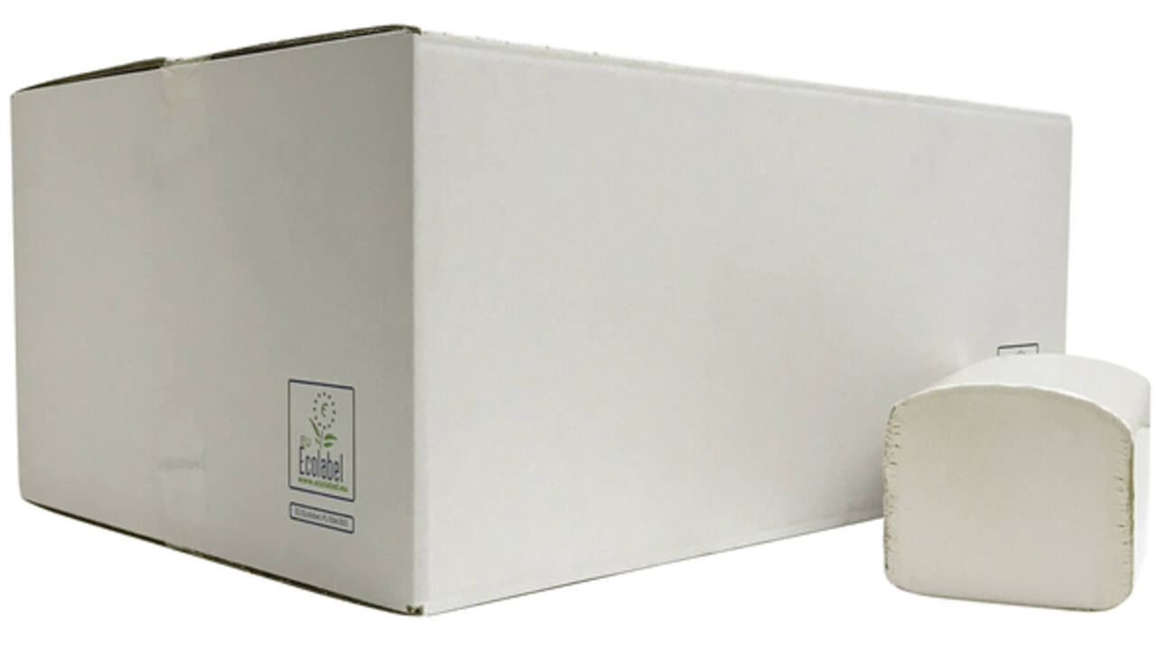 Handdoek Cleaninq H3 z-vouw 2-laags 240x210mm 20x160 vel wit