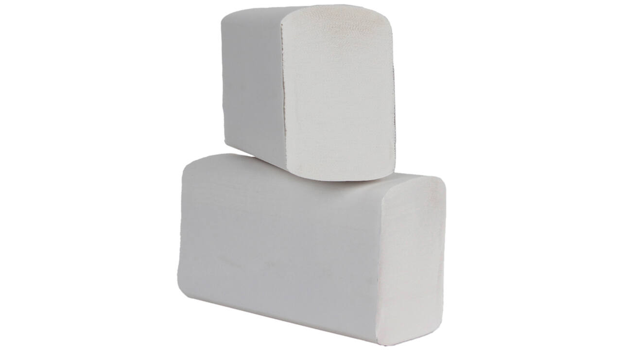 Handdoek Cleaninq H2 i-vouw 2-laags 203x320mm 25x120 vel wit
