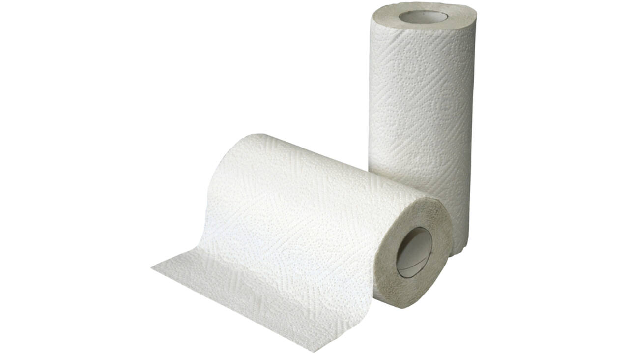 Keukenrol 2laags 50vel wit