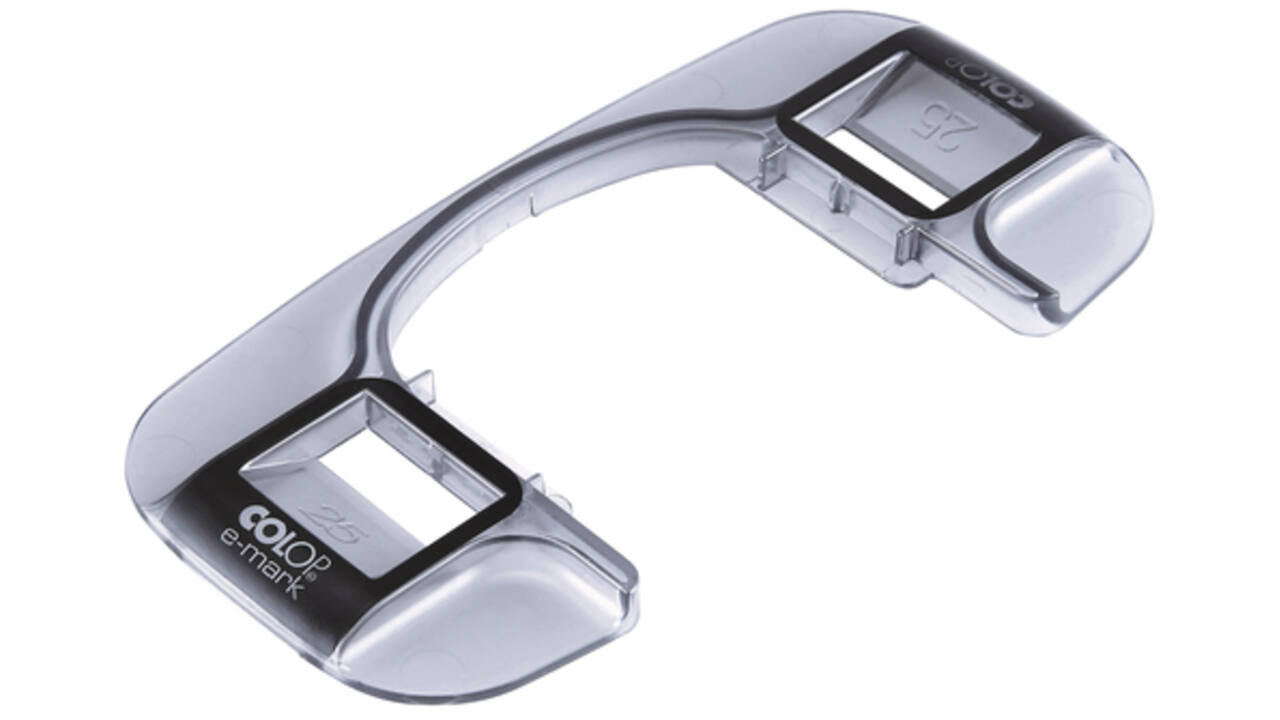 Tekststempel Colop E-Mark lint geleider 15/25mm set