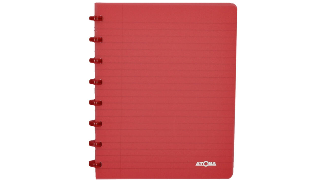 Schrift Atoma A5 ruit 4x8mm 144blz 90gr PP transparant assorti