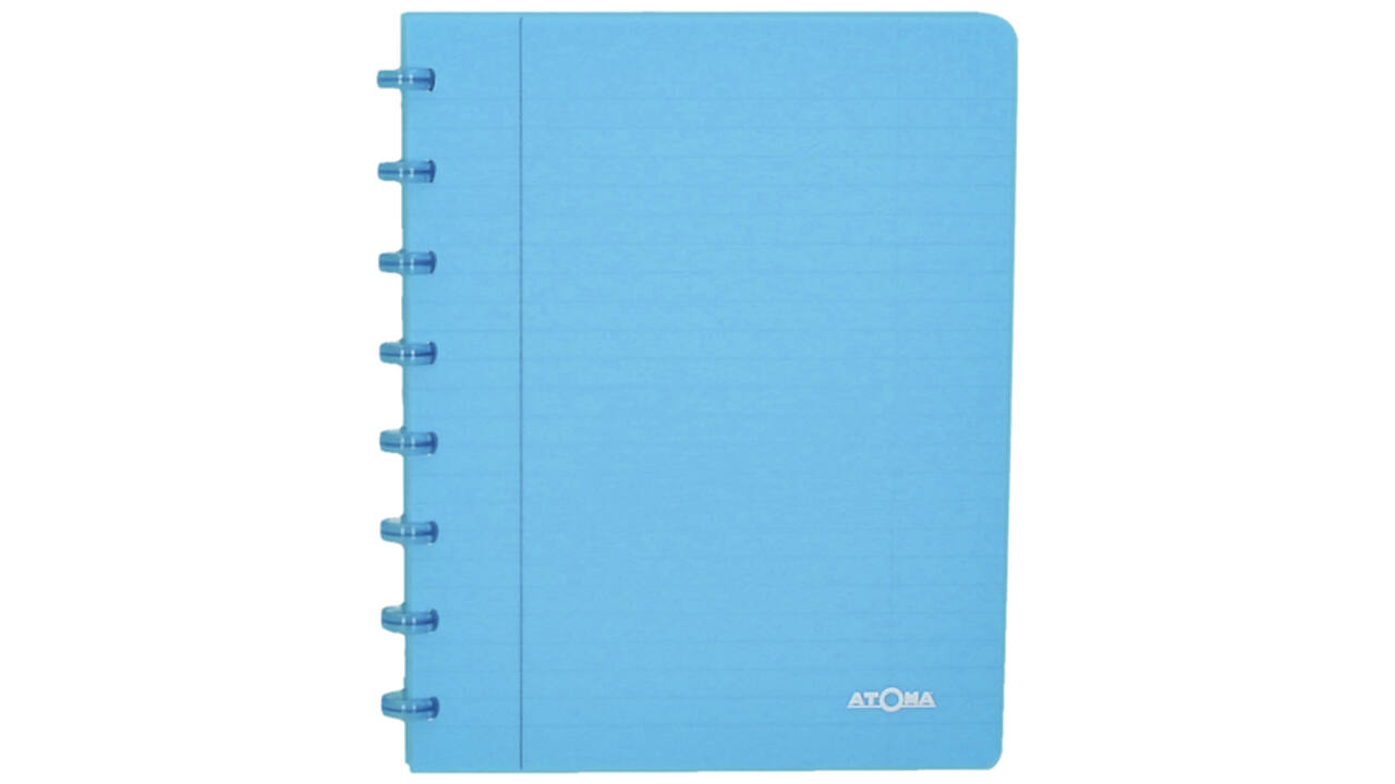 Schrift Atoma A5 ruit 4x8mm 144blz 90gr PP transparant assorti