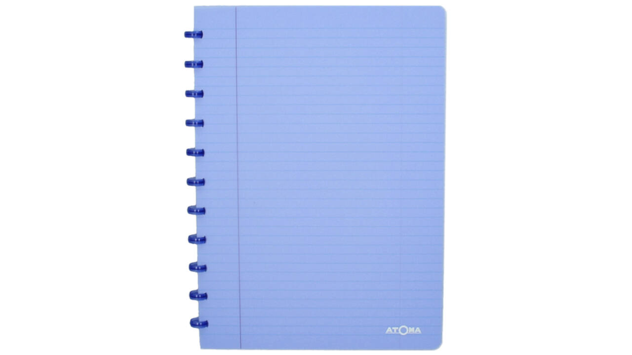 Schrift Atoma A4 ruit 4x8mm 144blz 90gr PP transparant assorti