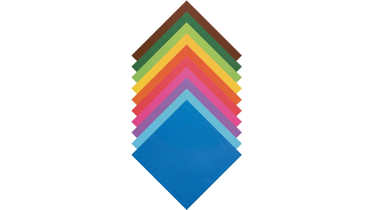 Origami papier Folia 70gr 20x20cm 100 vel assorti kleuren
