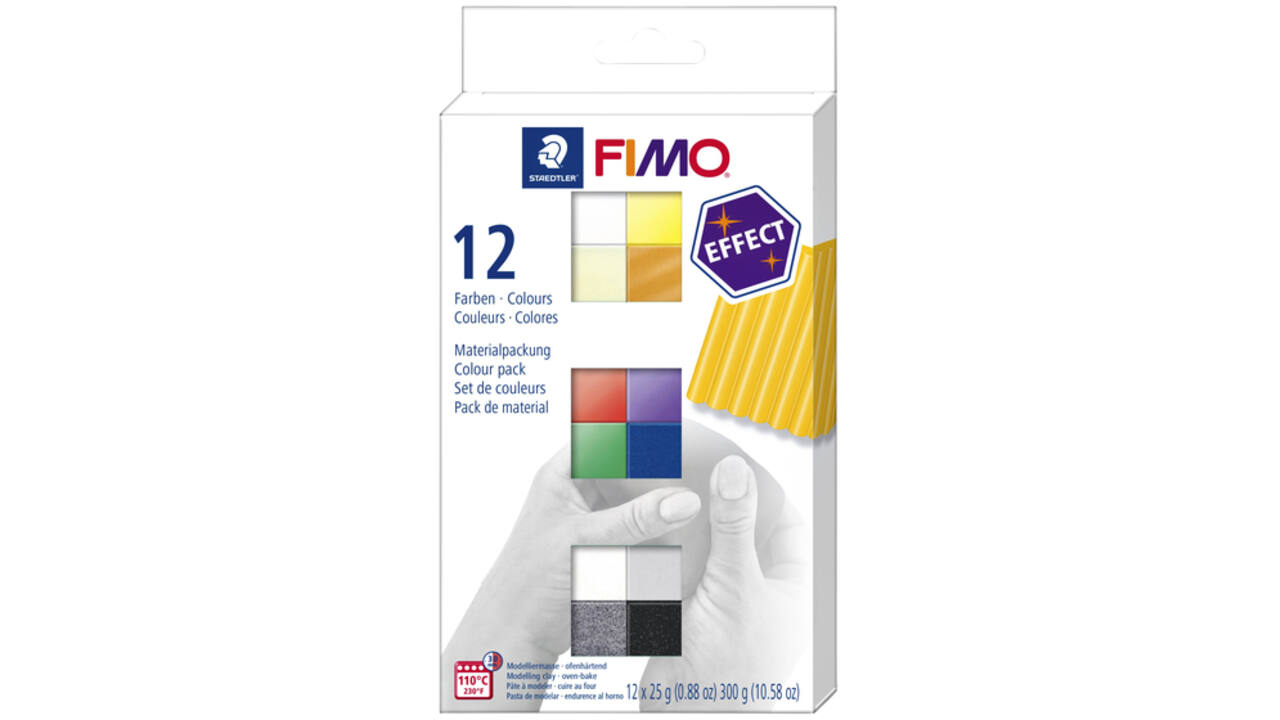 Klei Fimo effect colour pak à 12 basis kleuren