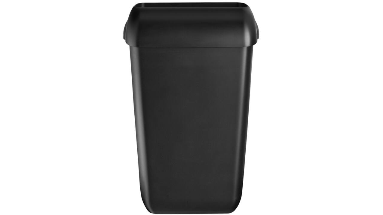 Afvalbak QuartzLine Q27 open inworp 43 liter zwart 441454d