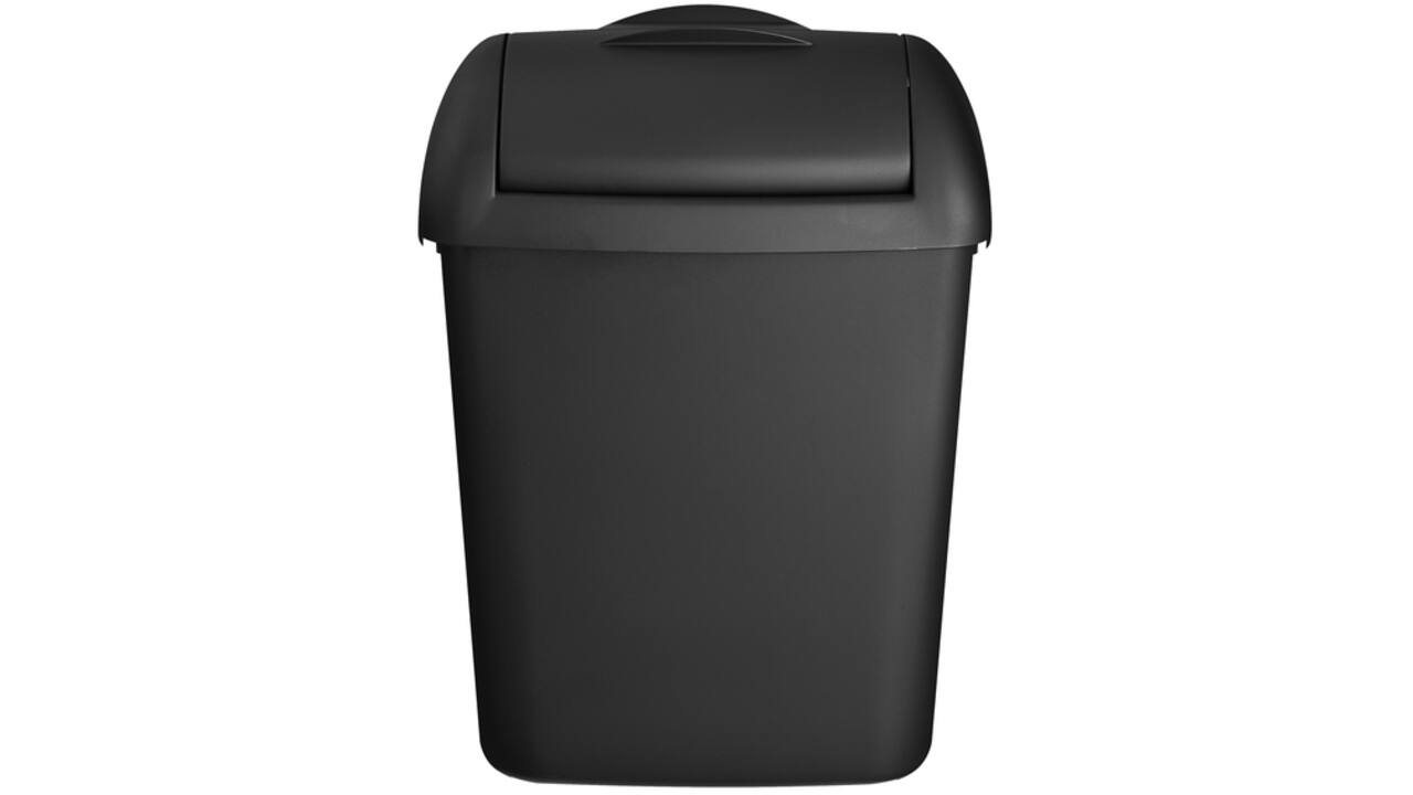 Dameshygiënebak QuartzLine Q28 8 liter zwart 441458