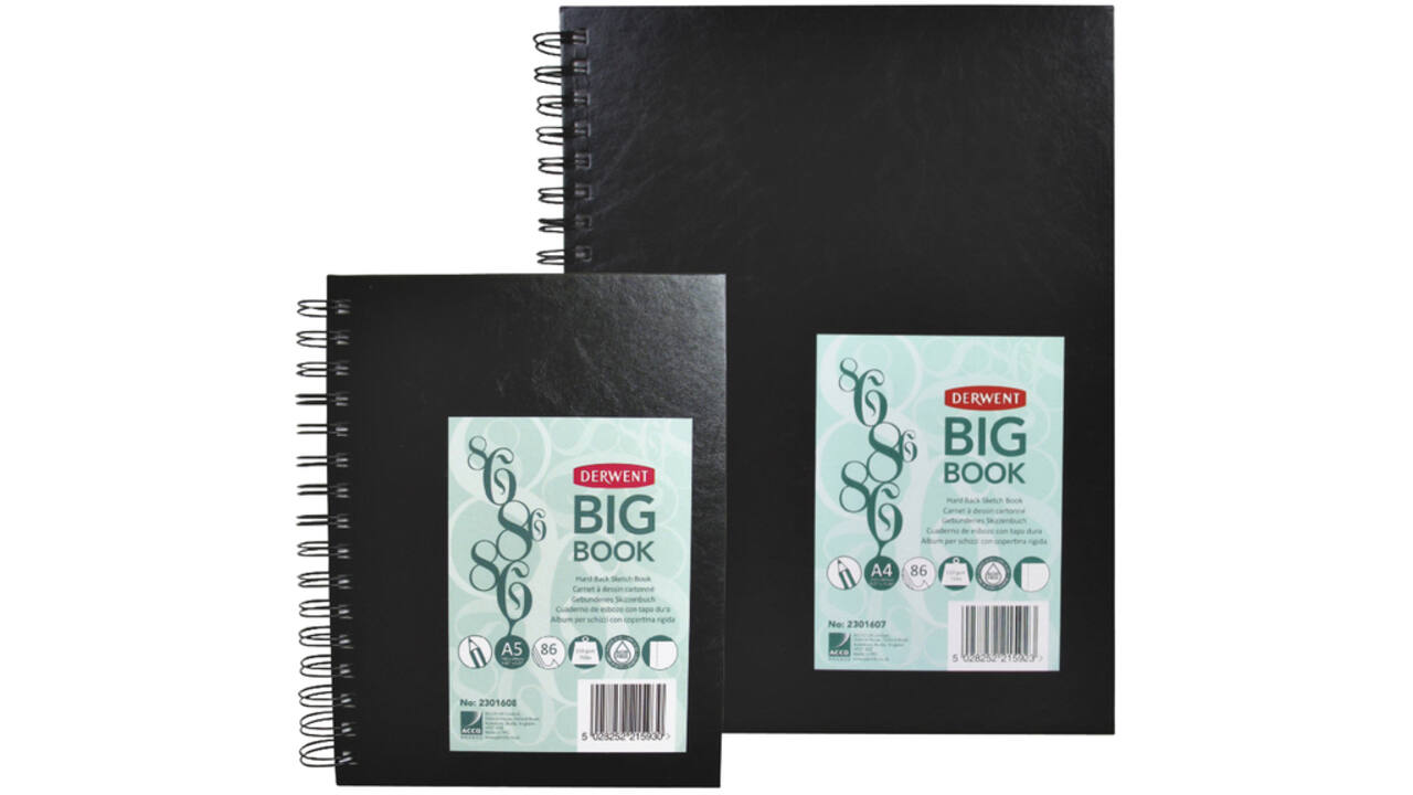 Schetsboek Derwent Big Book A4 harde kaft