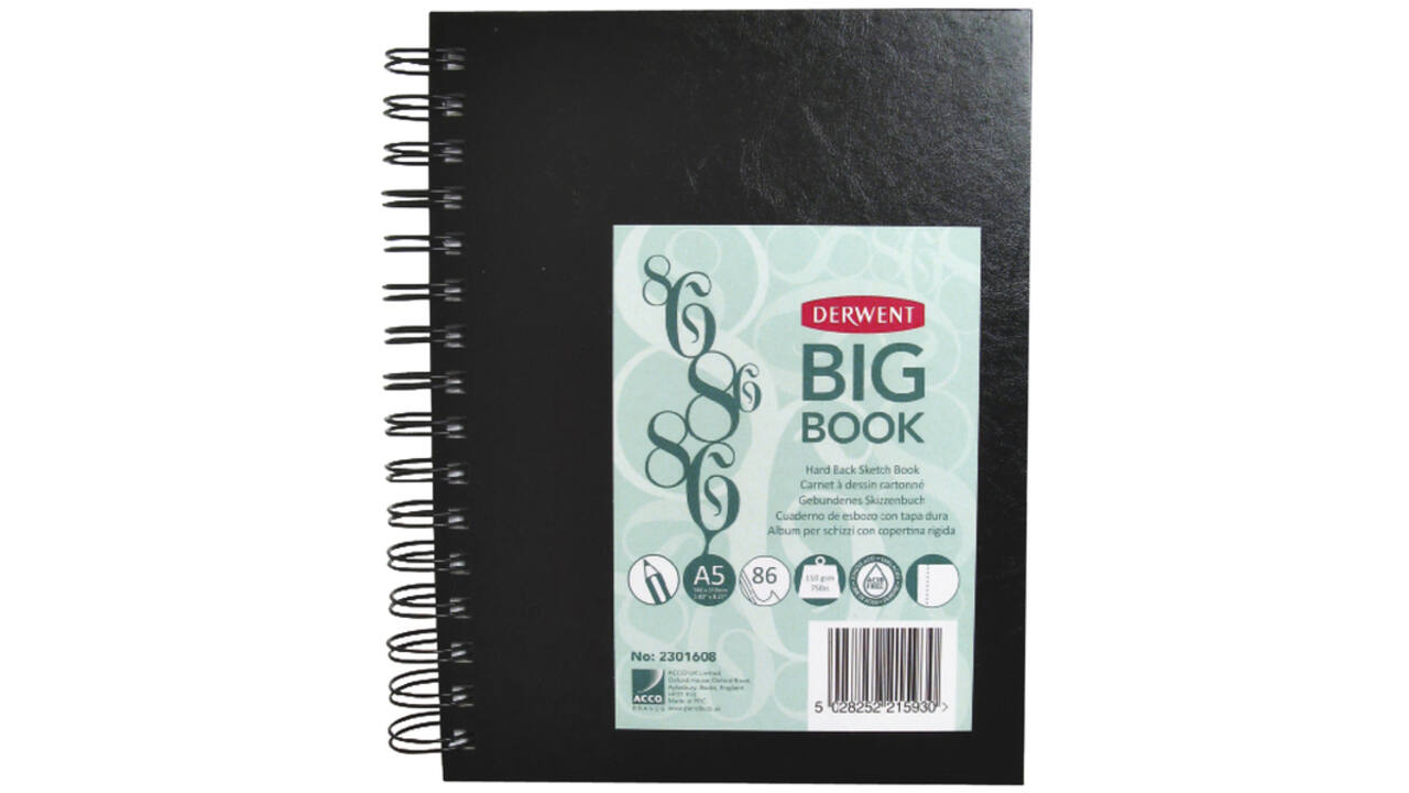 Schetsboek Derwent BIG BOOk A5 harde kaft