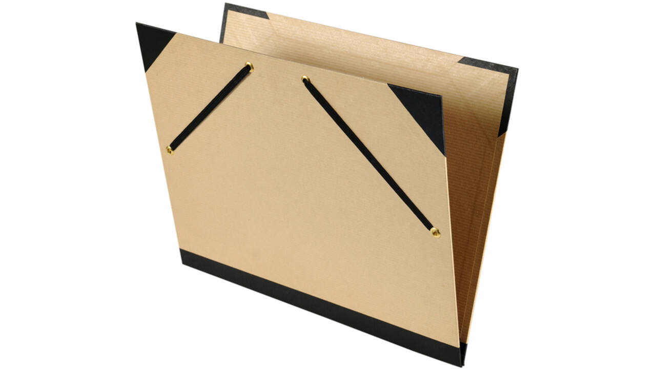 Tekenmap Canson 52x72cm kraft sluiting met elastieken
