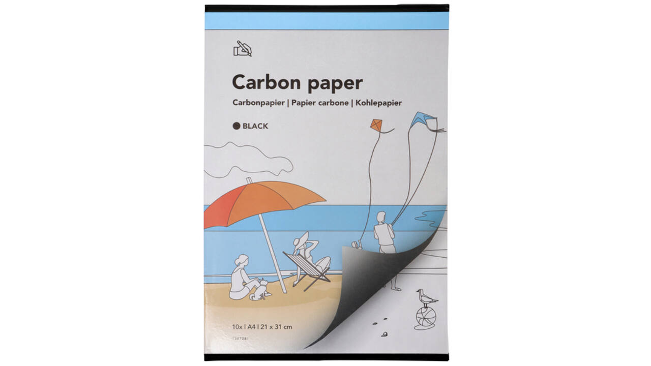 Carbonpapier Qbasic A4 21x31cm 10x zwart