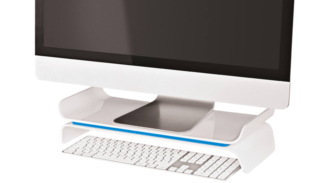 Monitorstandaard Leitz WOW Ergo verstelbaar blauw