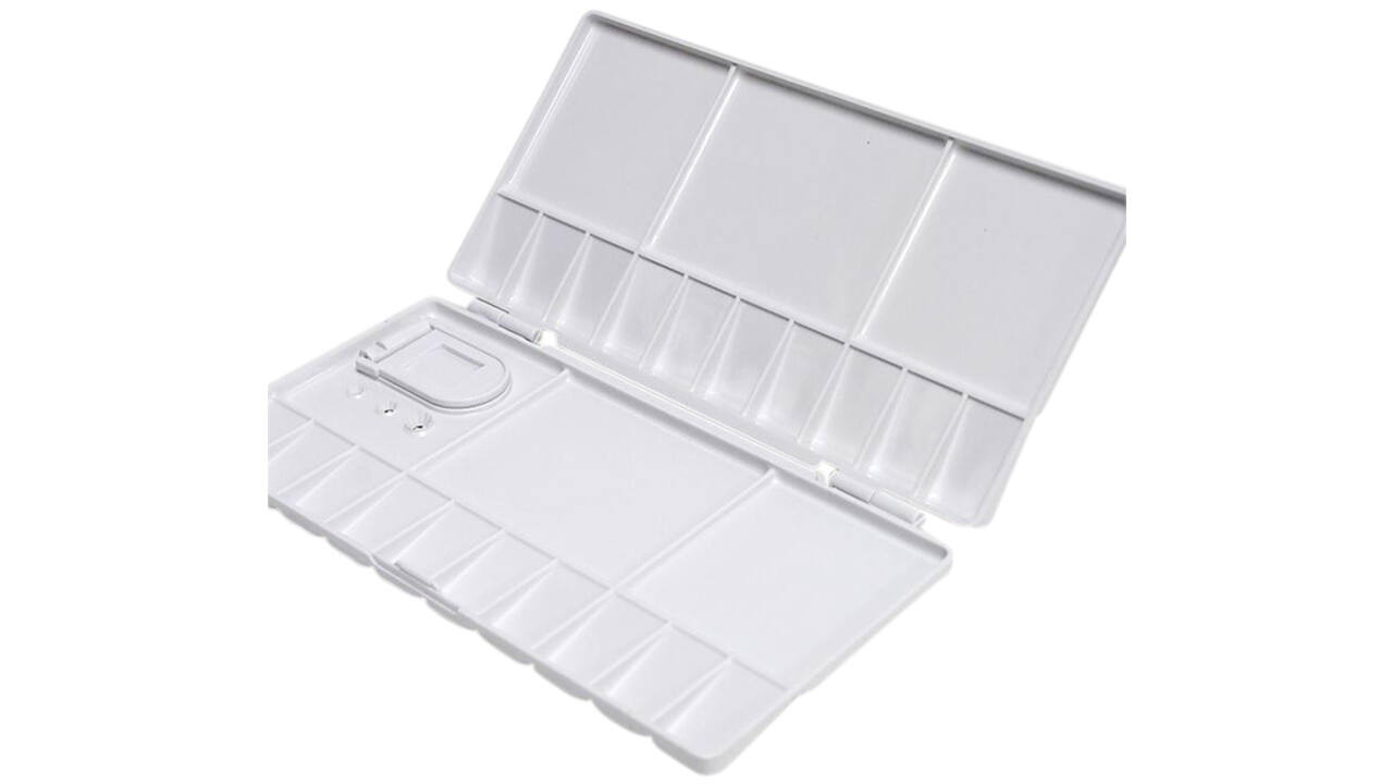 Palet Conda uitklapbaar 10x20/20x20cm plastic met duimgat wit