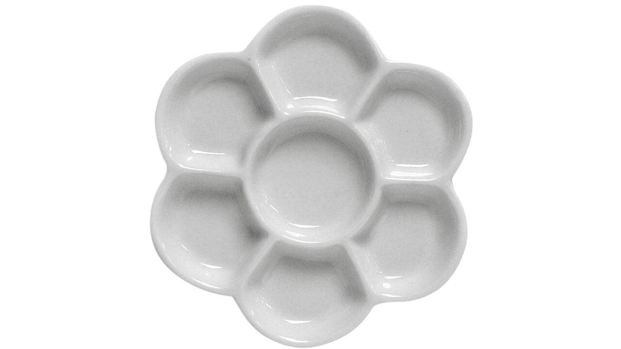 Paletpalet Conda rozetvorm porselein 15cm 7 bakjes 2 stuks
