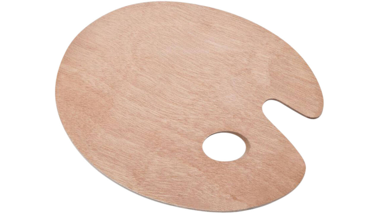 Palet Conda ovaal 24 x 30 cm 5 mm berkenhout