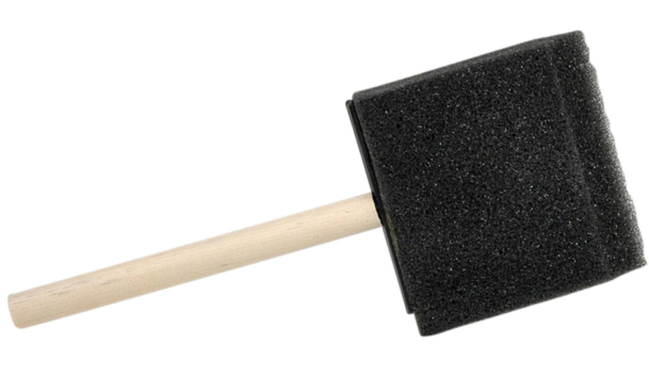 Foambrush Conda 2.5 60 mm 12 stuks hout