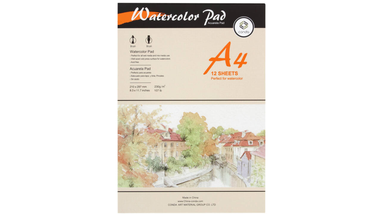 Aquarelblok Conda A4 230 gr