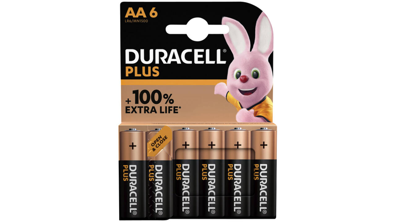 Batterij Duracell Plus 6xAA