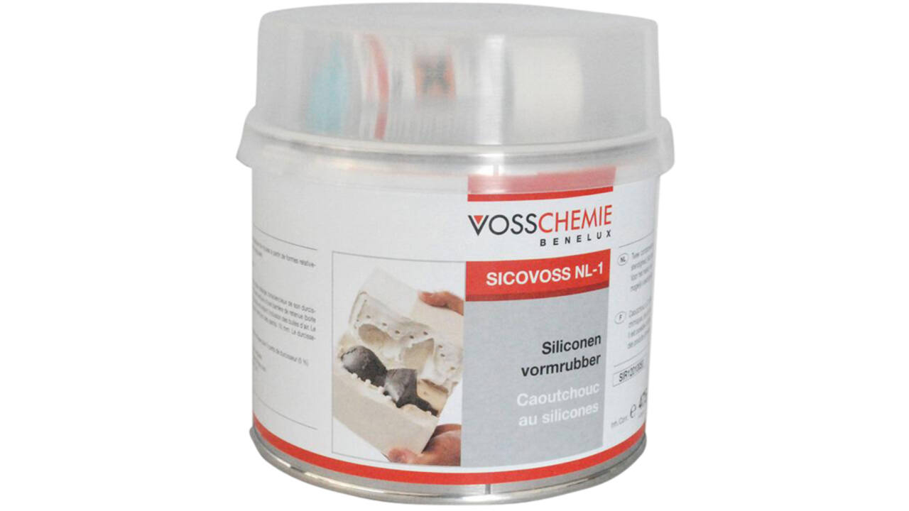 Vormrubber Voss siliconen 500gr + verharder