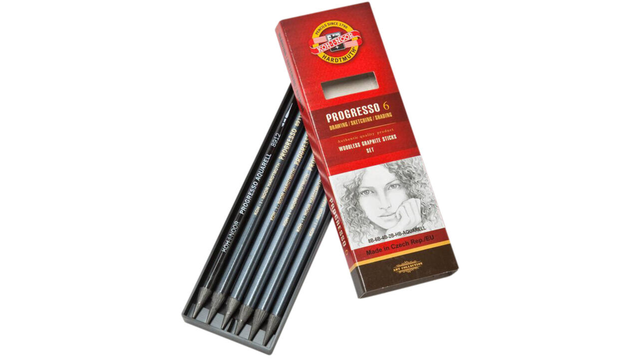 Grafietstift Koh-I-Noor progresso 8915 HB 8B + aqua