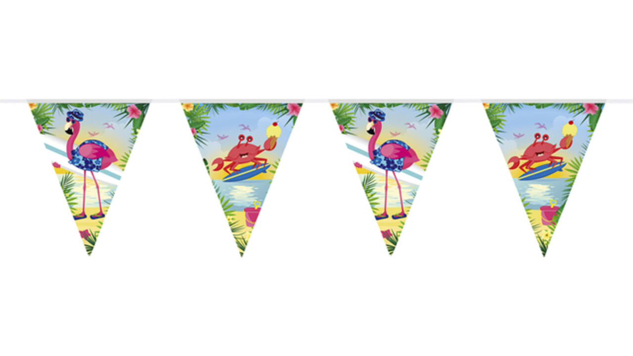Vlaggenlijn flamingo 10 meter