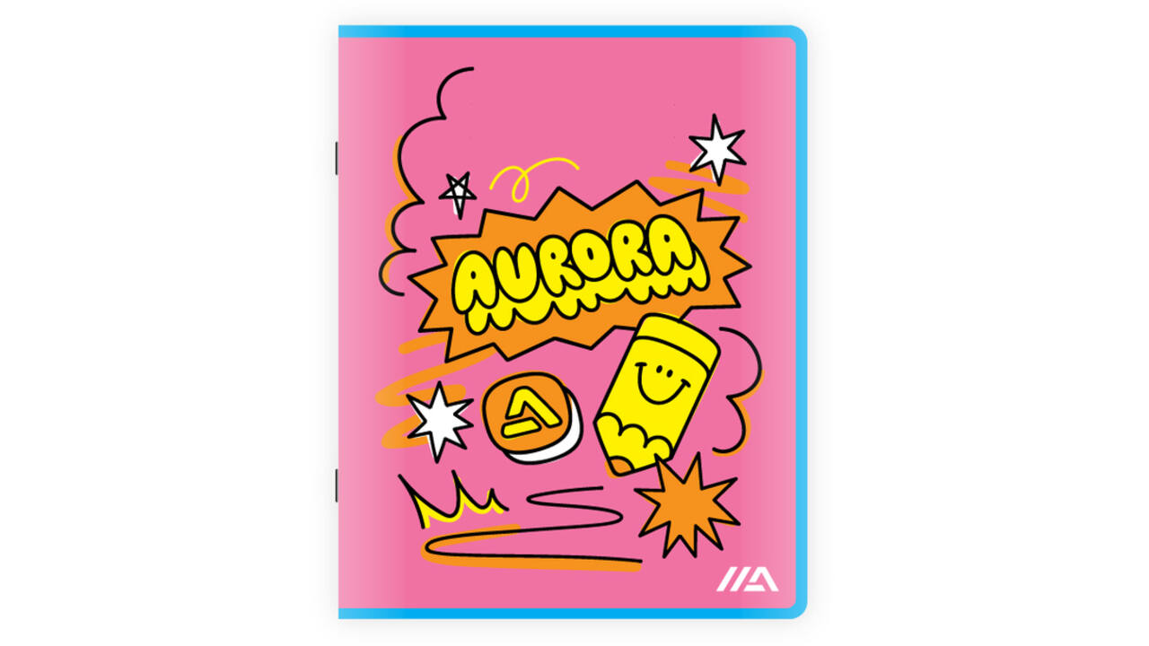 Schrift Aurora A5 lijn 200 pagina's 60gr