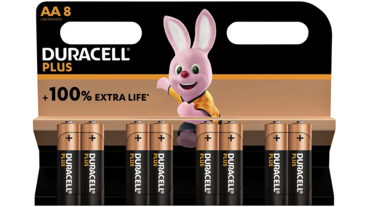 Batterij Duracell Plus 8xAA