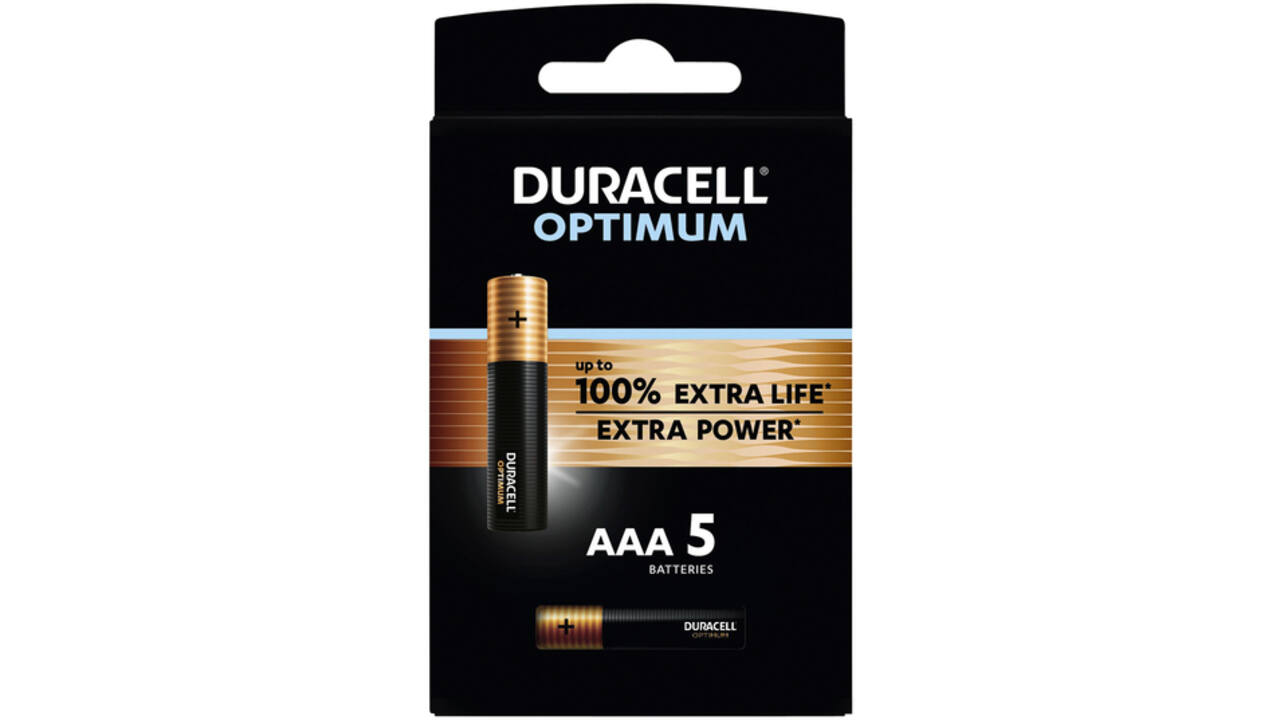 Batterij Duracell Optimum 100% 5xAAA