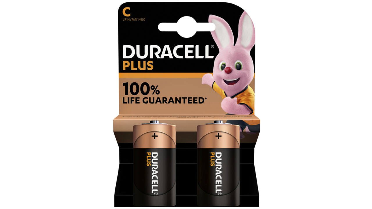 Batterij Duracell Plus 2xC