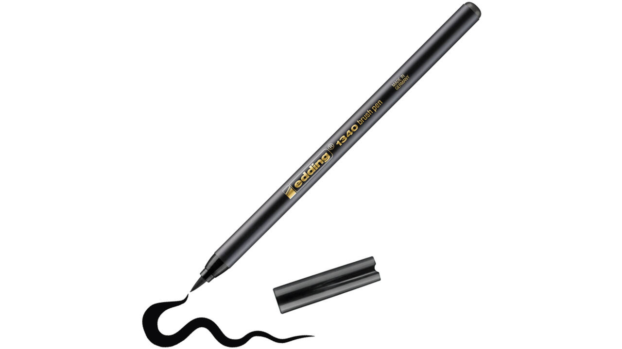 Brushpen edding 1340 zwart
