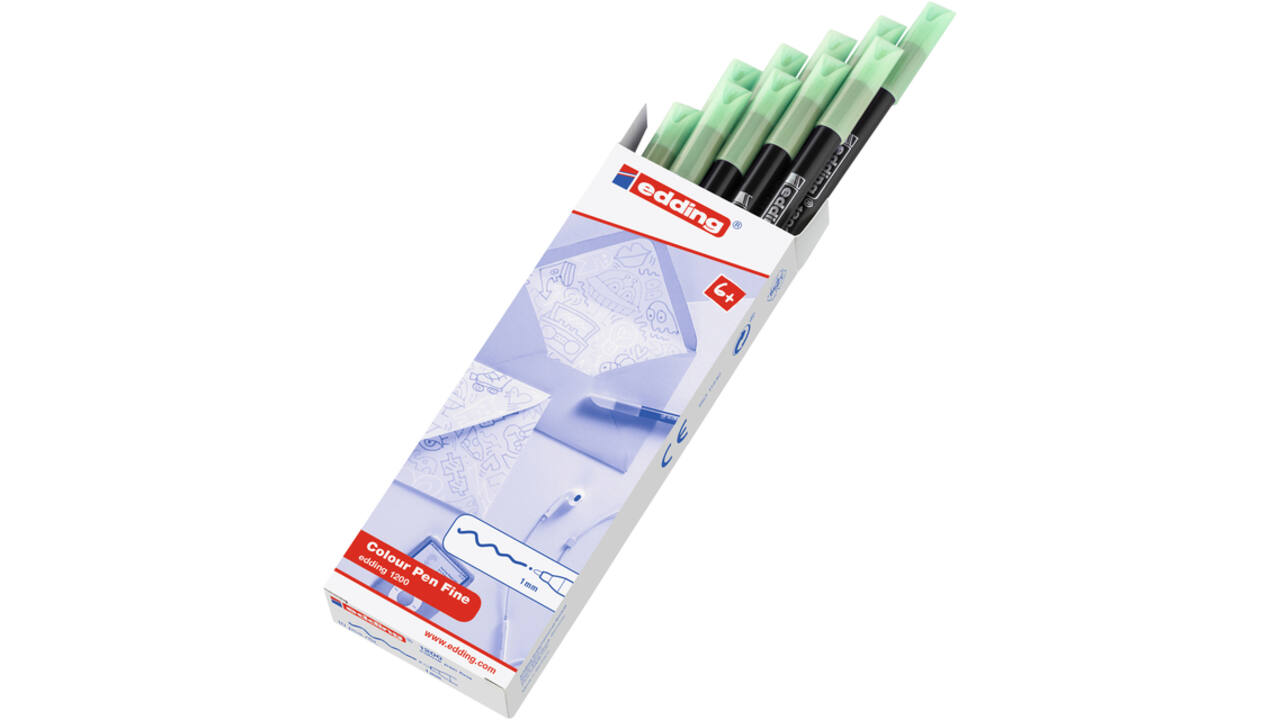 Fineliner edding 1200 089 fijn pastel appel sorbet