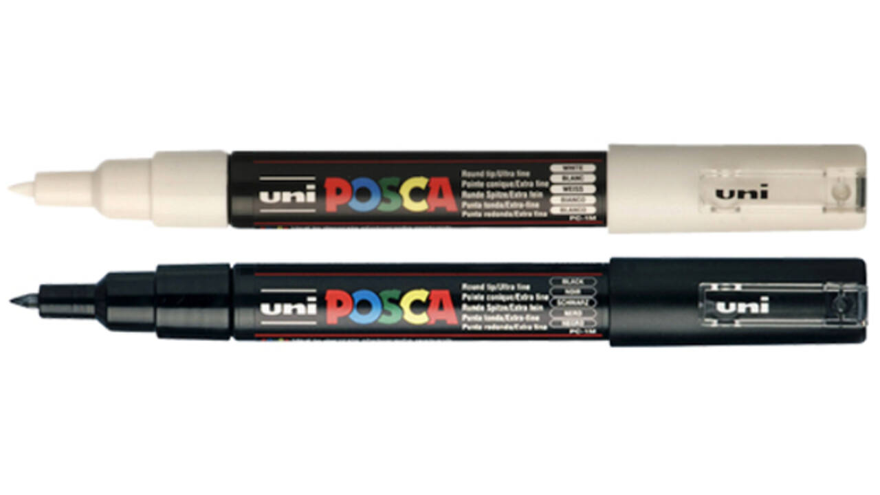 Verfstift Posca PC1MC extra fijn zwart
