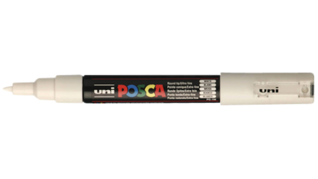 Verfstift Posca PC1MC extra fijn wit