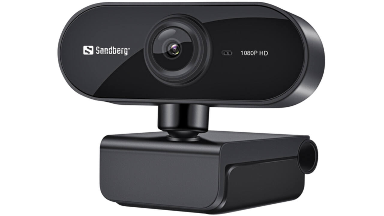 Webcam Sandberg USB FLEX 133-97 zwart