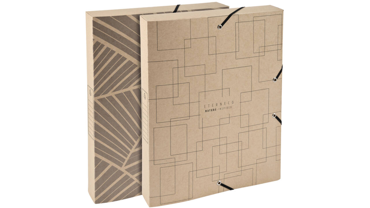 Elastobox Exacompta Eterneco A4 40mm 600gr 2 designs