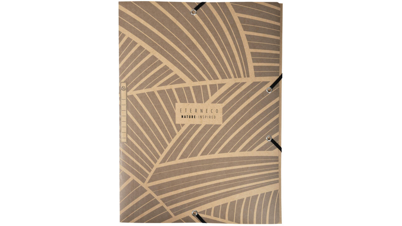 Elastomap Exacompta Eterneco A4 3 kleppen 400gr 2 dessigns