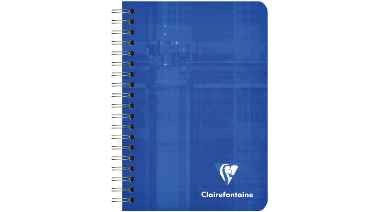 Notitieboek Clairefontaine A7+ 95x140 ruit 5x5 100blz 90gr assorti