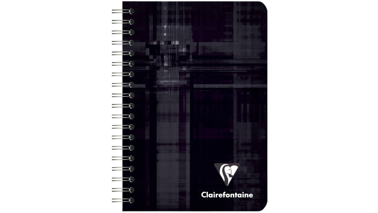 Notitieboek Clairefontaine A7+ 95x140 ruit 5x5 100blz 90gr assorti