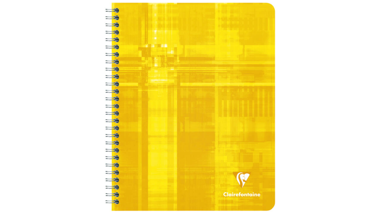 Schrift Clairefontaine A5+ ruit 5x5mm 120 pagina's 90gr assorti