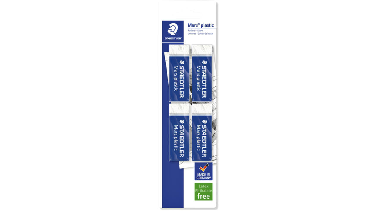 Gum Staedtler Mars blister à 4 stuks