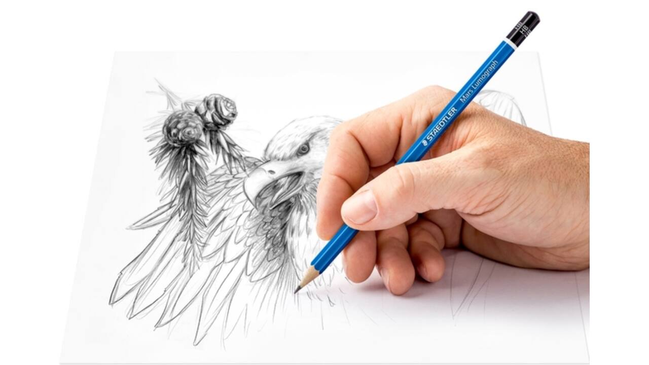 Potlodenset Staedtler Design Journey Lumograph met gratis gum en puntenslijper